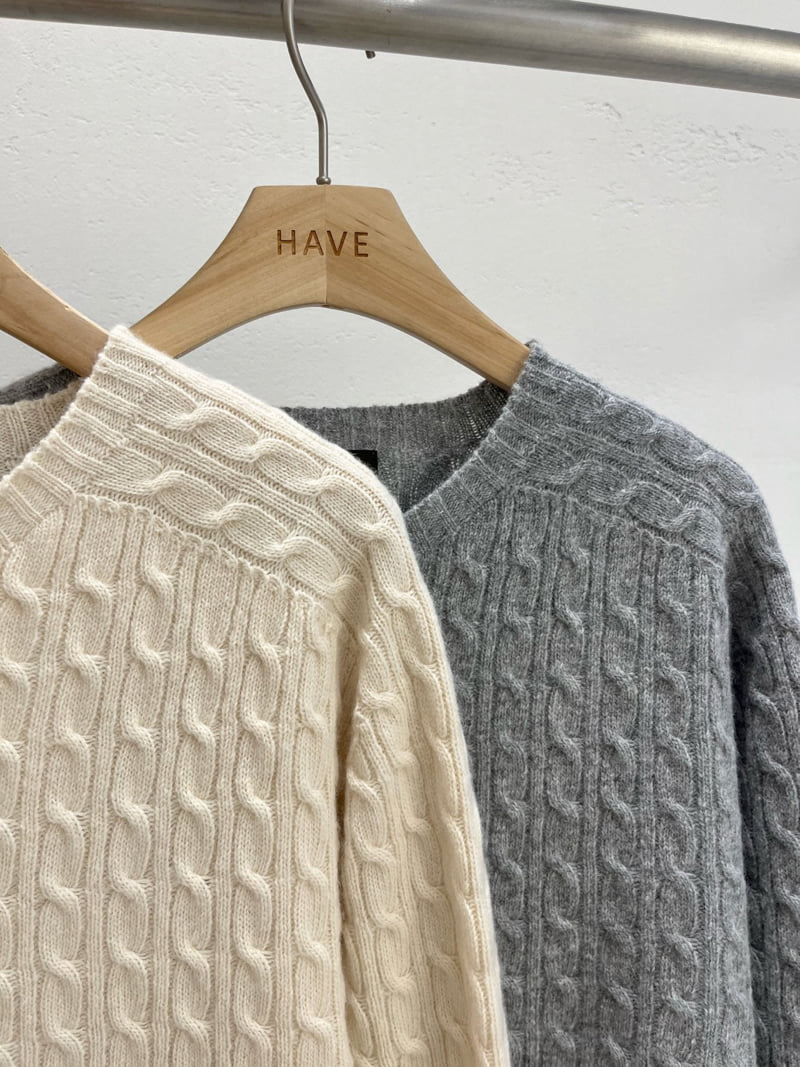 Have - Korean Women Fashion - #thelittlethings - Cable Wholegarment Knit - 3