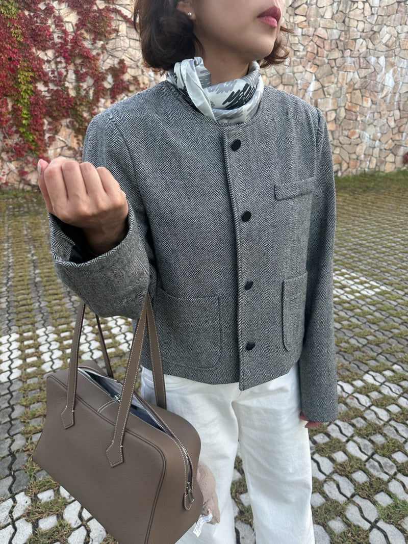 Have - Korean Women Fashion - #womensfashion - Laon Herringbone Jacket - 11