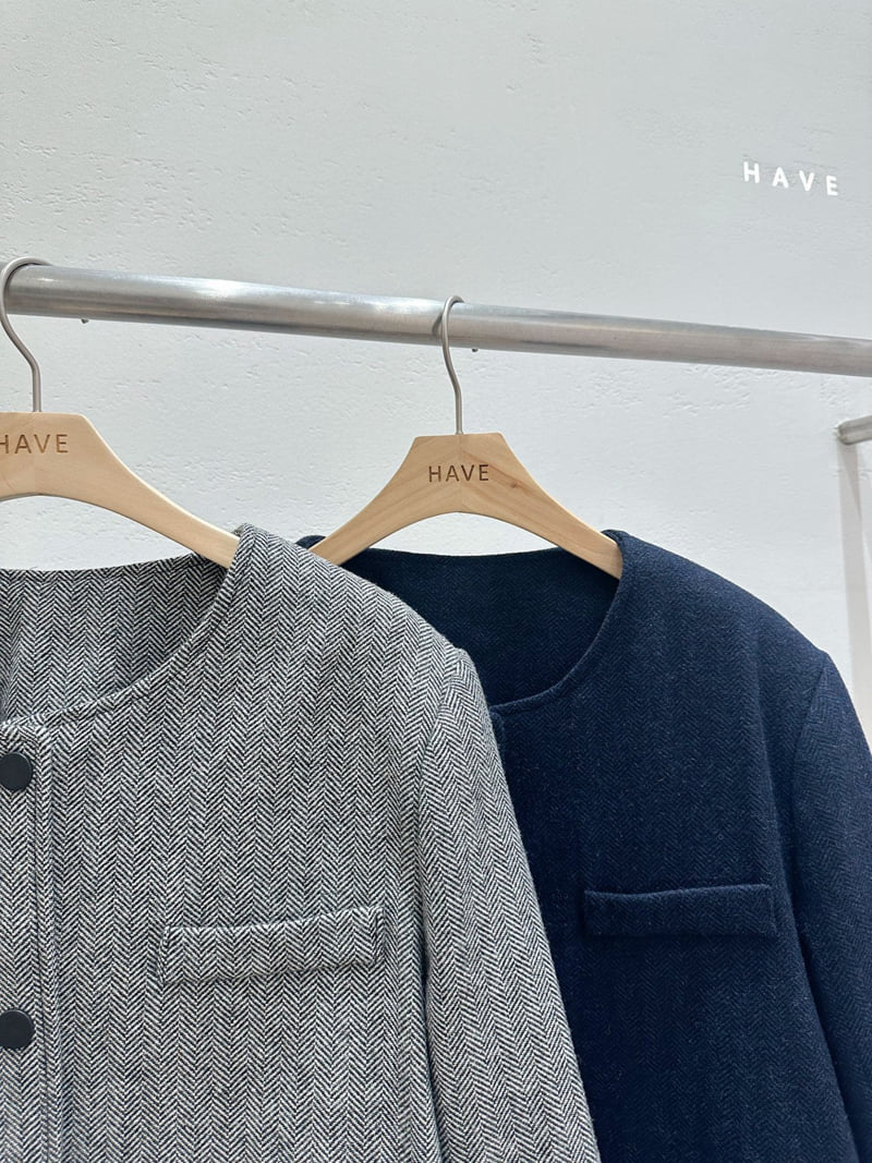 Have - Korean Women Fashion - #womensfashion - Laon Herringbone Jacket - 3