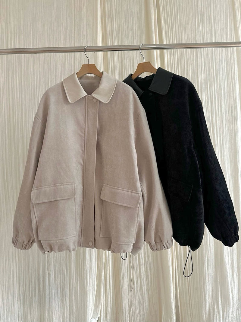 Have - Korean Women Fashion - #womensfashion - Leather Contrast Jumper - 5
