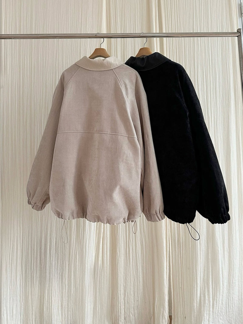 Have - Korean Women Fashion - #womensfashion - Leather Contrast Jumper - 7