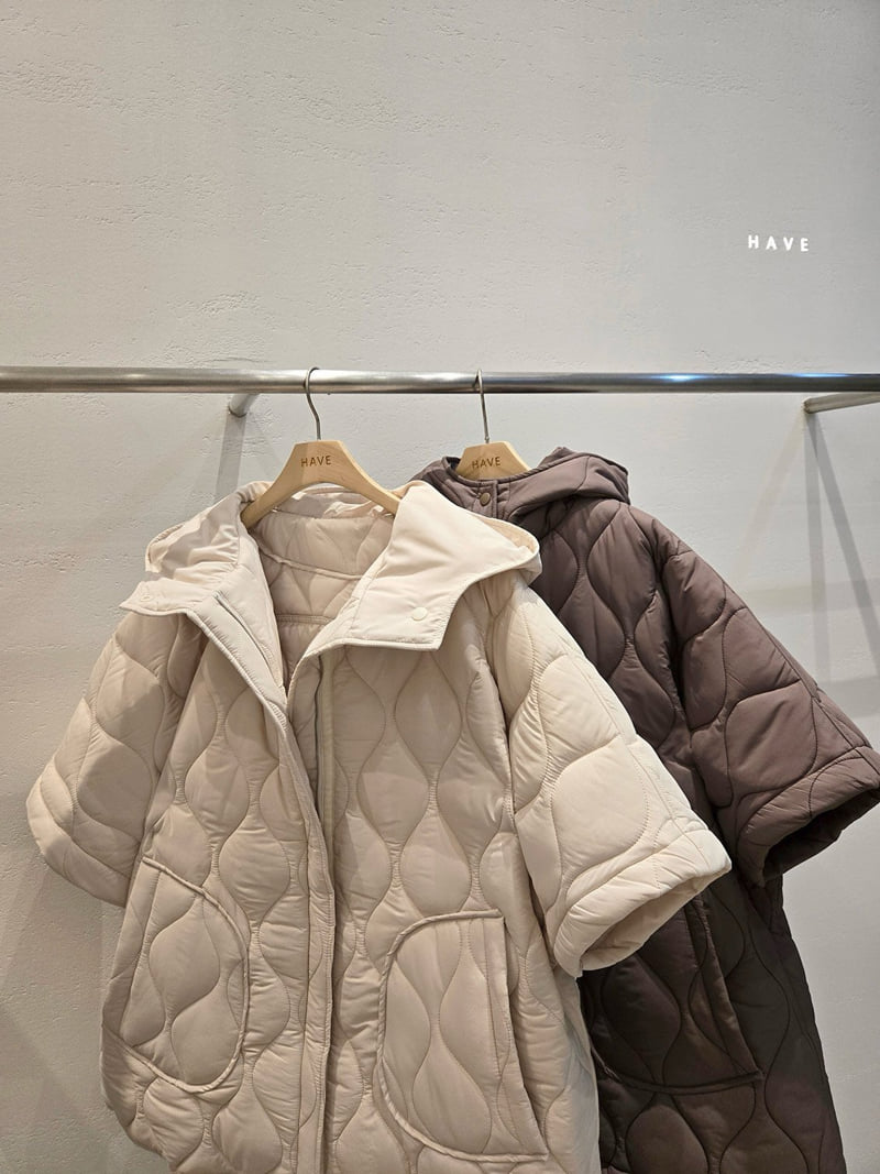 Have - Korean Women Fashion - #womensfashion - Hooded Padding Poncho - 7