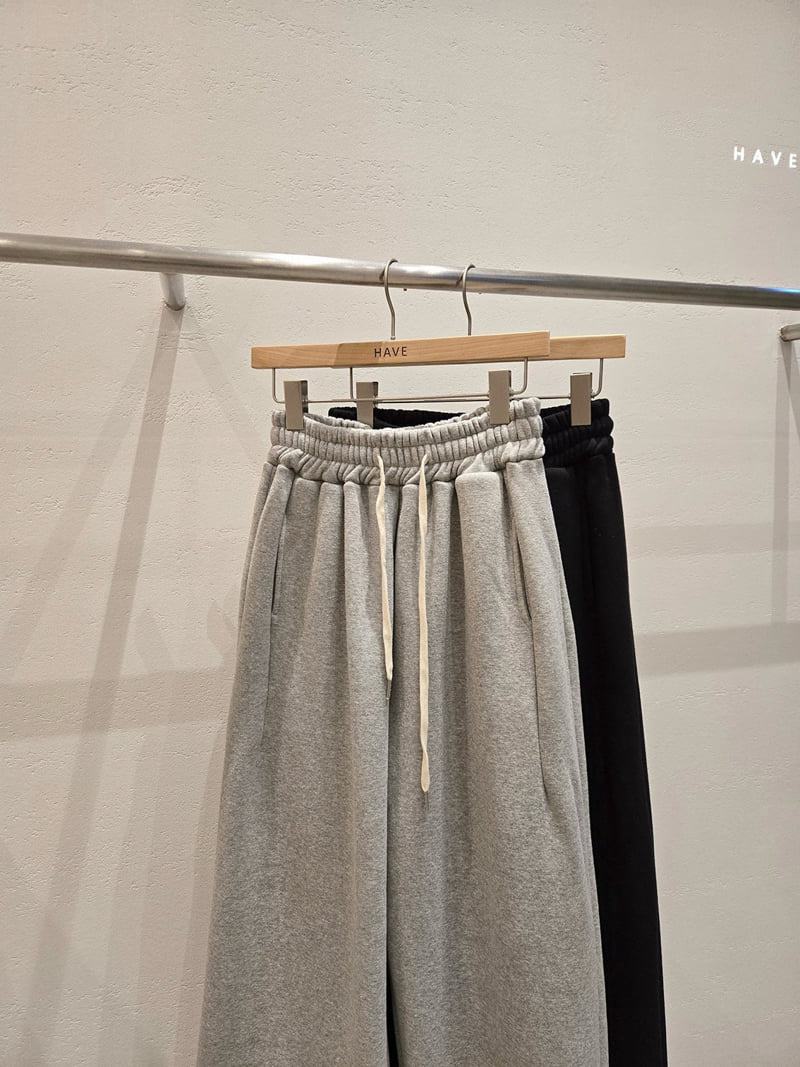 Have - Korean Women Fashion - #womensfashion - Fleece Banding Seam Pants - 2