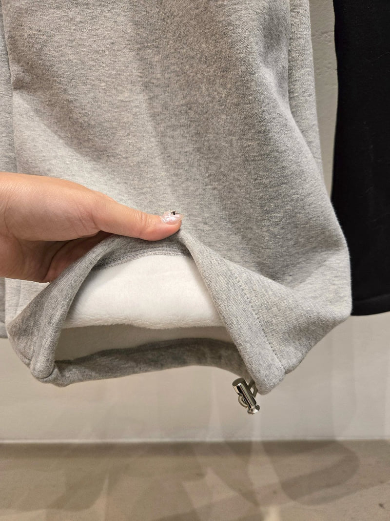 Have - Korean Women Fashion - #momslook - Fleece Banding Seam Pants - 4