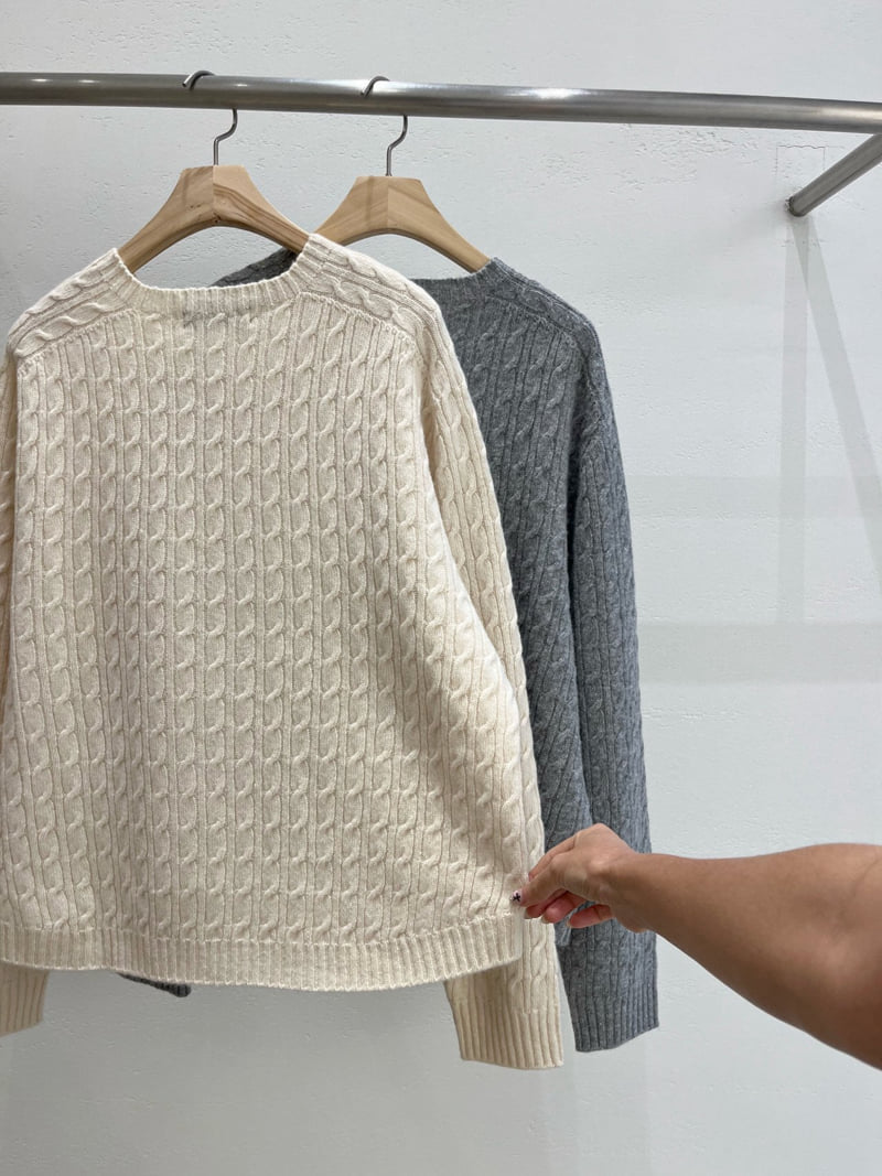 Have - Korean Women Fashion - #womensfashion - Cable Wholegarment Knit - 7