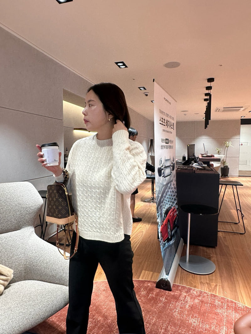 Have - Korean Women Fashion - #womensfashion - Cable Wholegarment Knit - 9