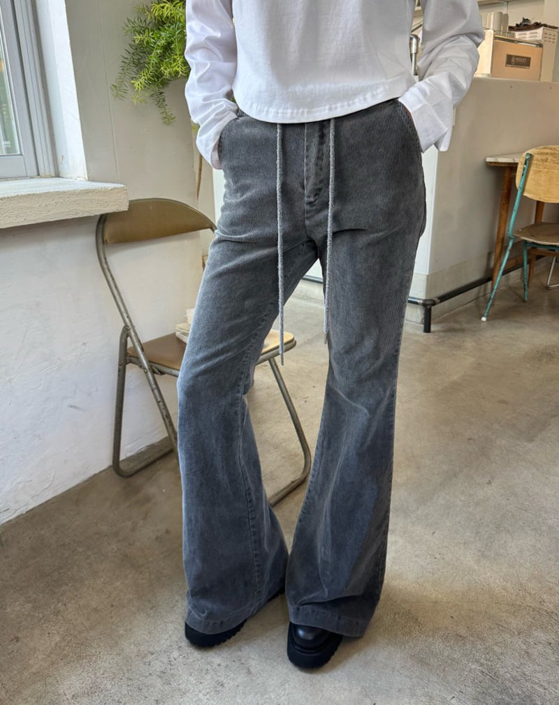 Heil - Korean Women Fashion - #momslook - Pigment Corduroy Pants - 11