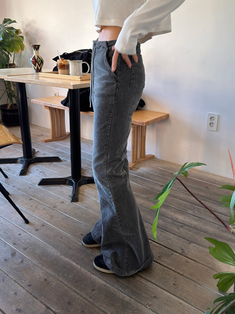 Heil - Korean Women Fashion - #momslook - Pigment Corduroy Pants - 7