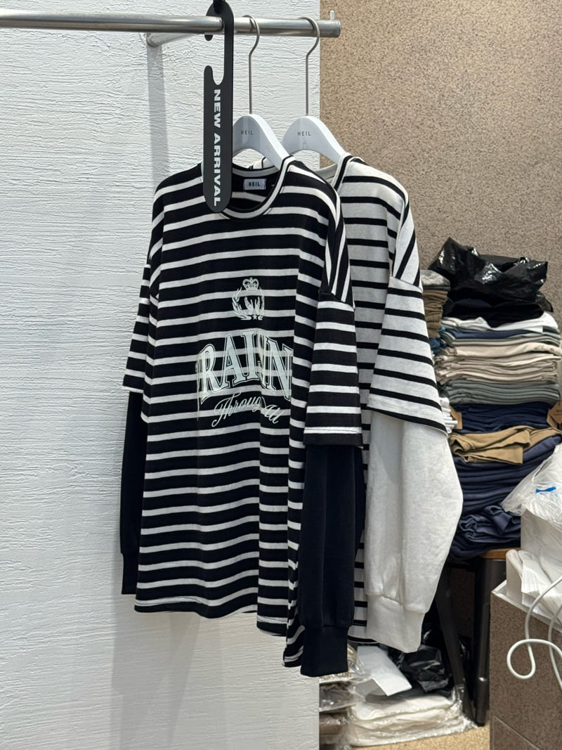 Heil - Korean Women Fashion - #momslook - Phrasing Layered Tee - 3