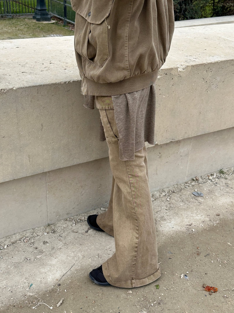 Heil - Korean Women Fashion - #thatsdarling - Pigment Cargo Bootcut Pants - 3