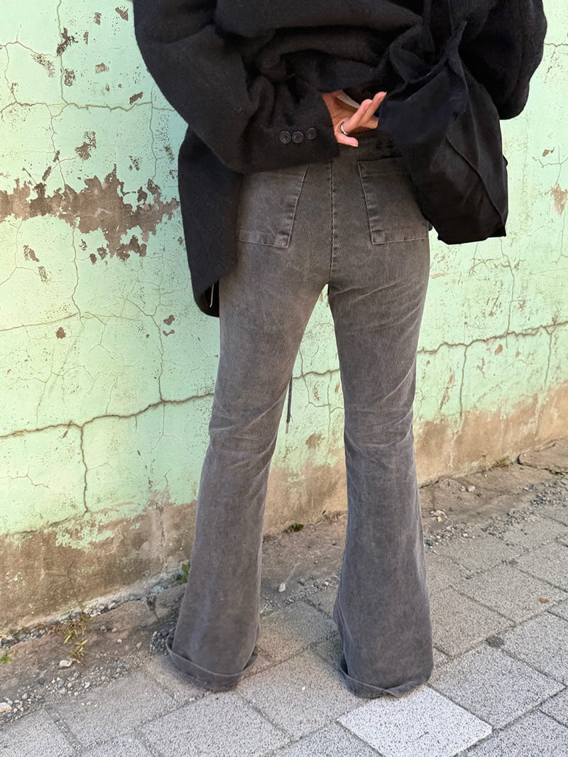 Heil - Korean Women Fashion - #momslook - Pigment Corduroy Pants - 4
