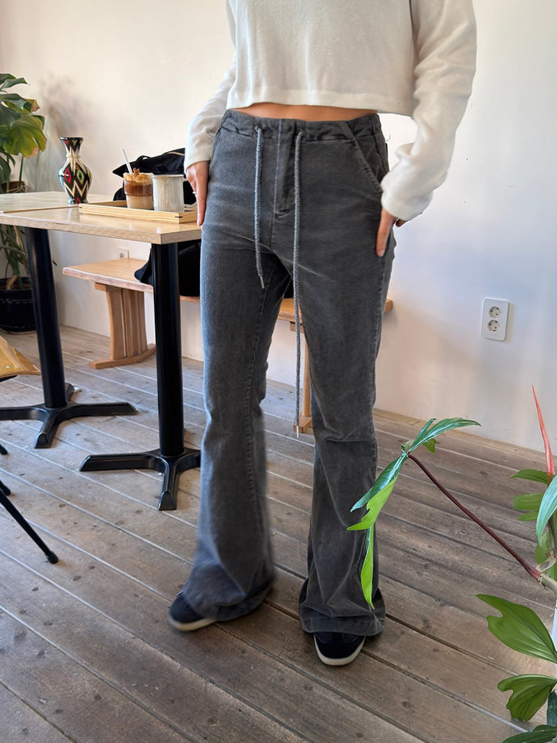 Heil - Korean Women Fashion - #womensfashion - Pigment Corduroy Pants - 8