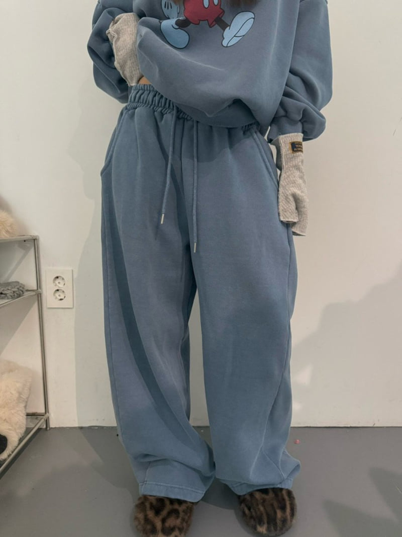 Heil - Korean Women Fashion - #womensfashion - Pigment Winter Fleece Pants - 11