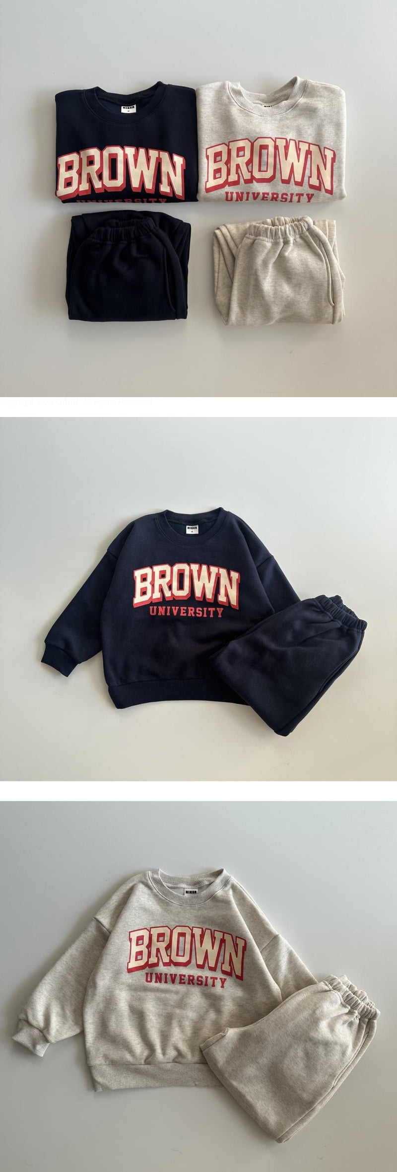 Hiker - Korean Children Fashion - #stylishchildhood - Brown Top Bottom Set