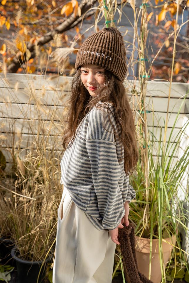 I Love Jesus - Korean Children Fashion - #Kfashion4kids - Stripe Roten Long Sleeve Tee - 8