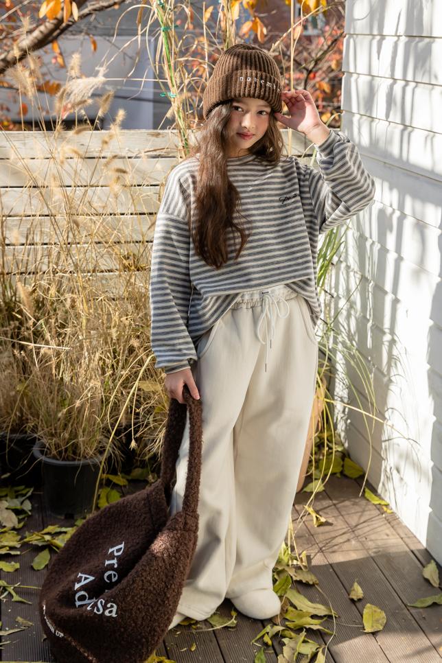 I Love Jesus - Korean Children Fashion - #kidsshorts - Stripe Roten Long Sleeve Tee - 5