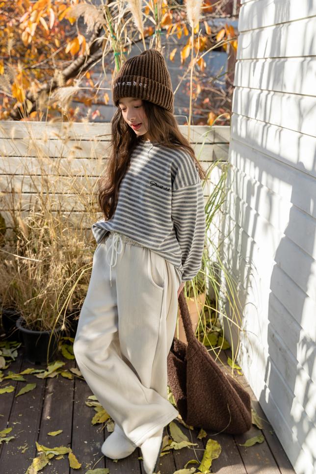 I Love Jesus - Korean Children Fashion - #kidzfashiontrend - Stripe Roten Long Sleeve Tee - 7