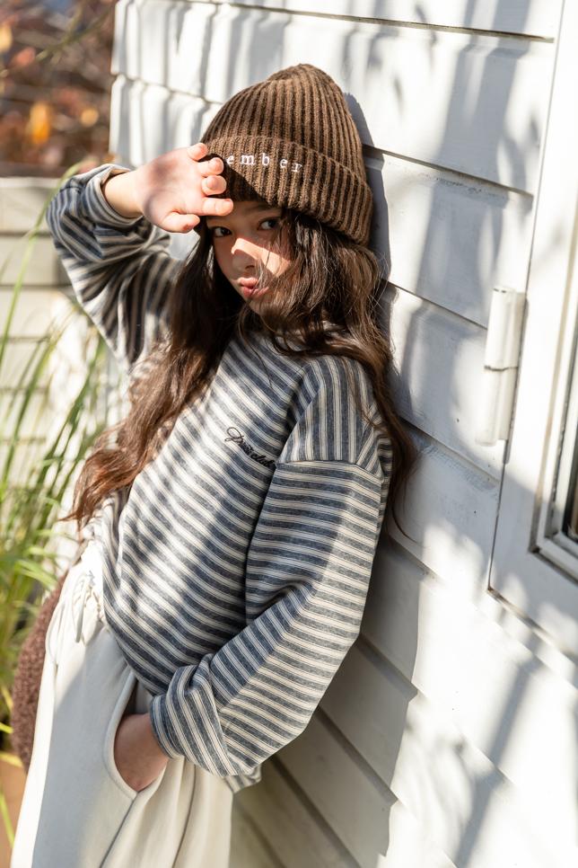 I Love Jesus - Korean Children Fashion - #littlefashionista - Stripe Roten Long Sleeve Tee - 9