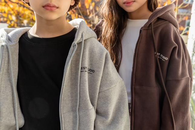 I Love Jesus - Korean Children Fashion - #magicofchildhood - Track Hood Zip-Up - 12