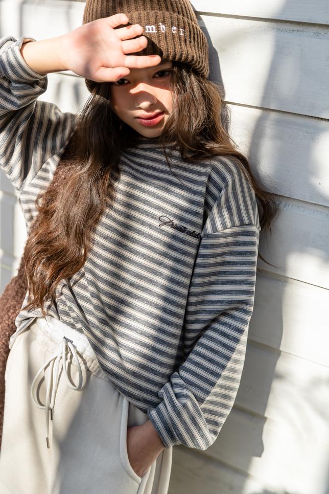 I Love Jesus - Korean Children Fashion - #magicofchildhood - Stripe Roten Long Sleeve Tee - 10