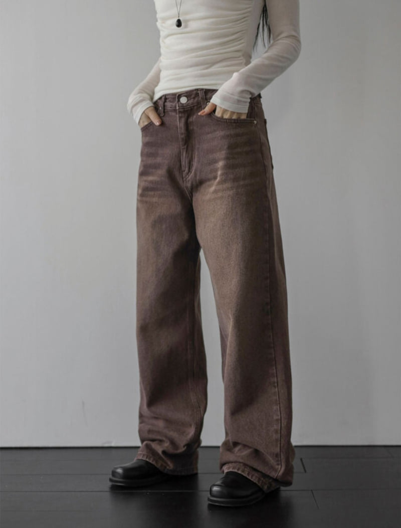 I'm here - Korean Women Fashion - #momslook - 864 Vintage Denim Pants