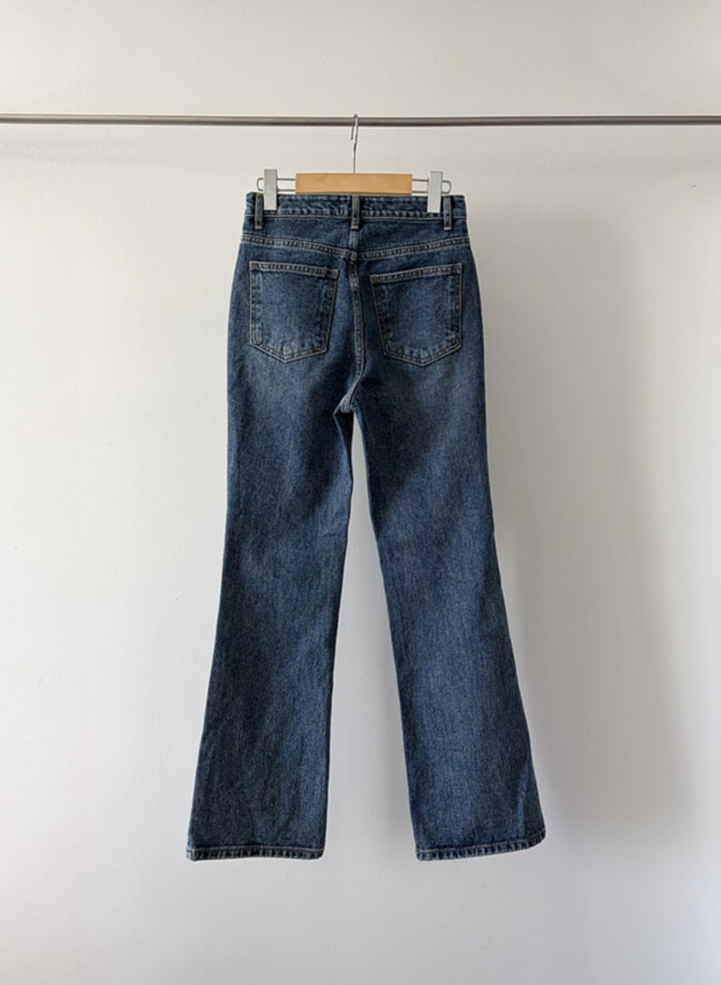 I'm here - Korean Women Fashion - #momslook - 561 Brushed Bootcut Denim Pants - 9