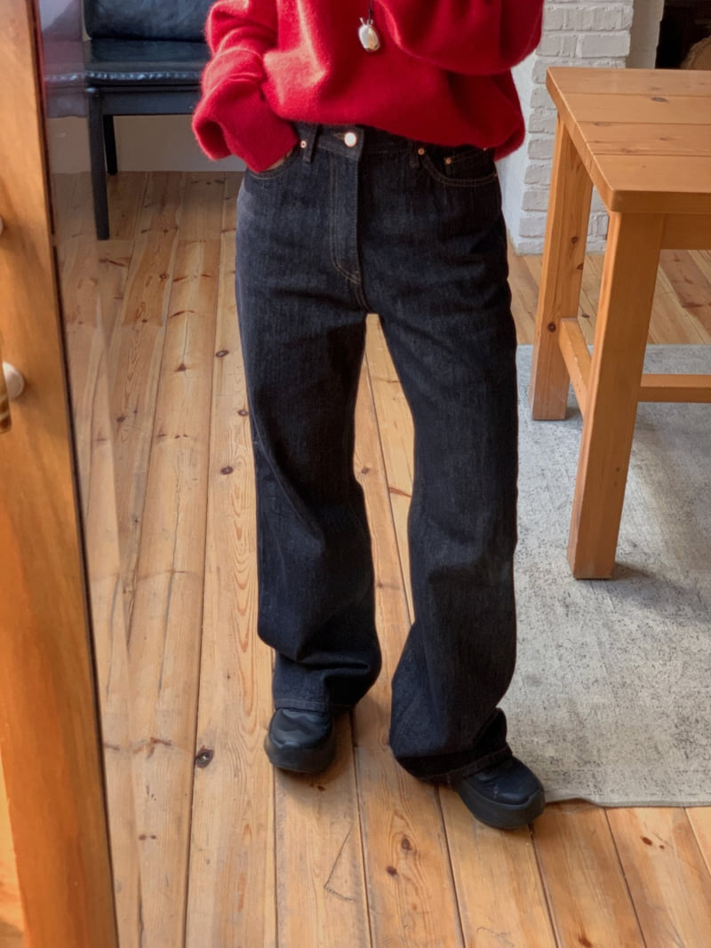 I'm here - Korean Women Fashion - #momslook - 901 Fleece Non Fade Bootcut Denim Pants - 6