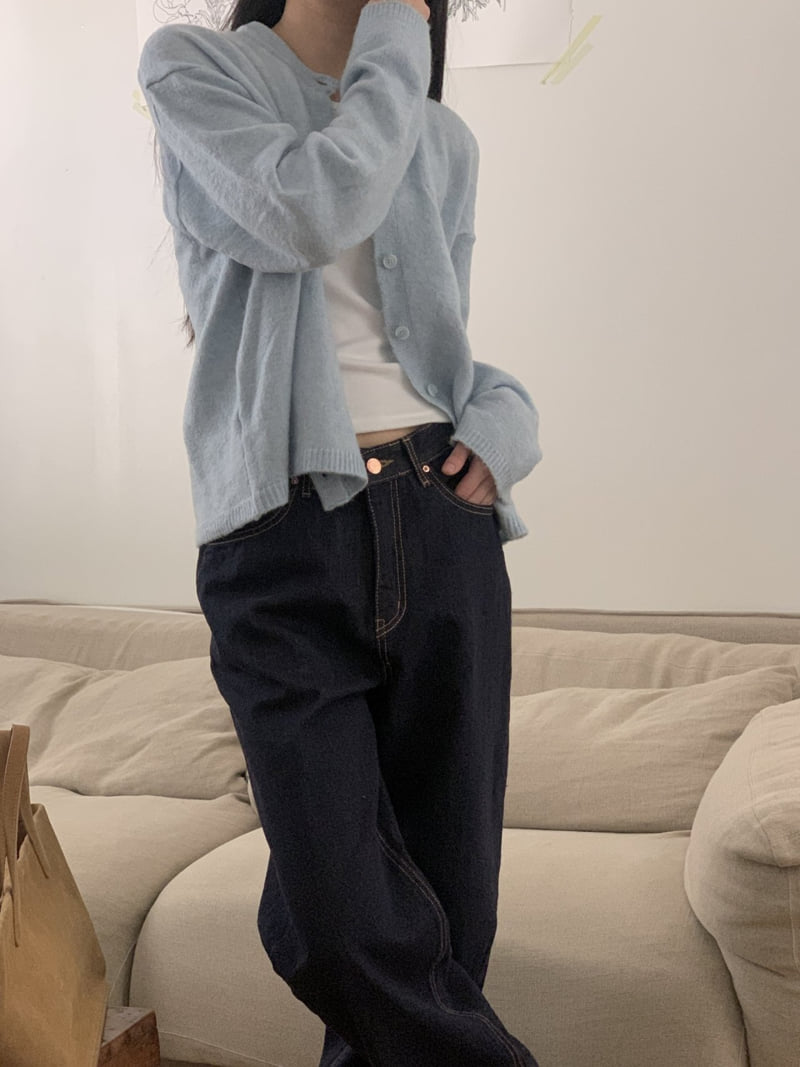 I'm here - Korean Women Fashion - #momslook - 903 Fleece Non Fade Wide Denim Pants - 7