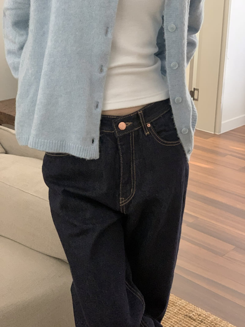 I'm here - Korean Women Fashion - #momslook - 903 Fleece Non Fade Wide Denim Pants - 9