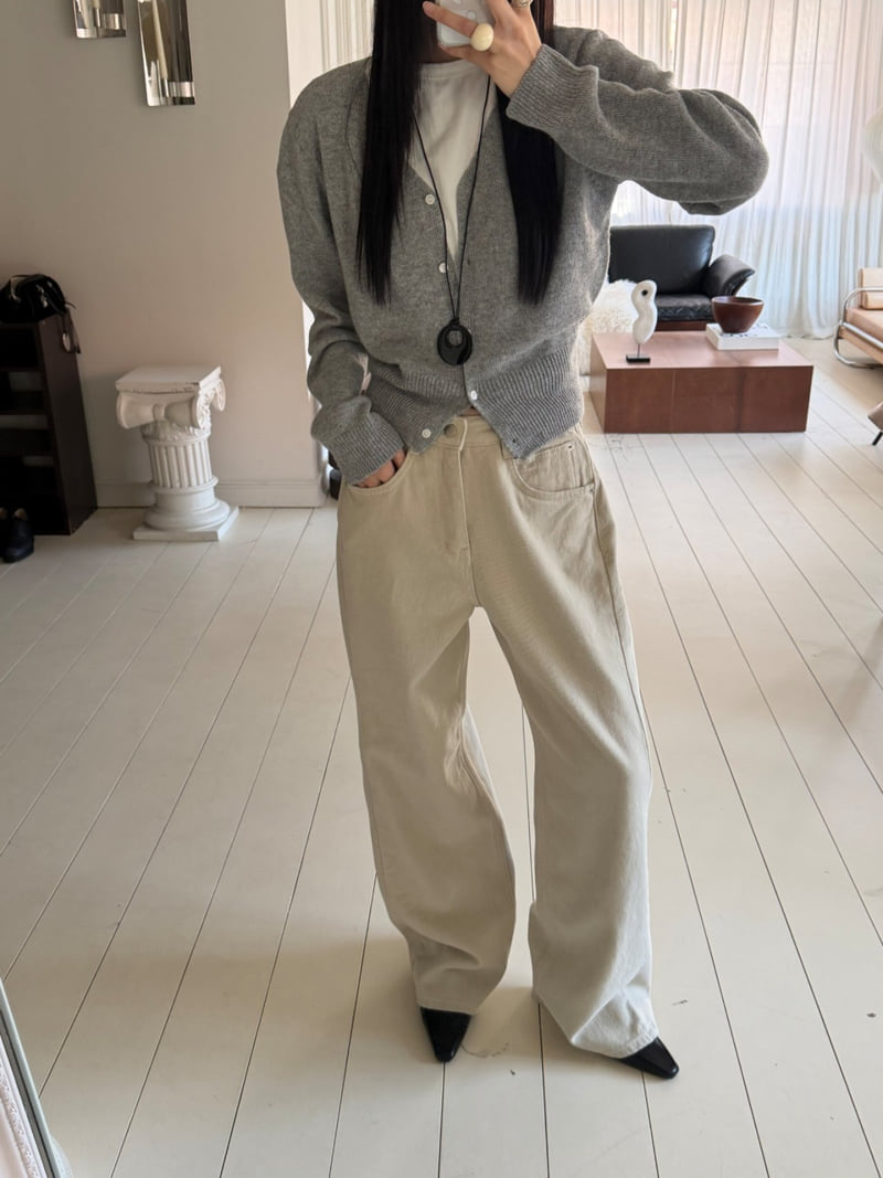 I'm here - Korean Women Fashion - #momslook - 647 Fleece Cotton Curve Jeans - 2