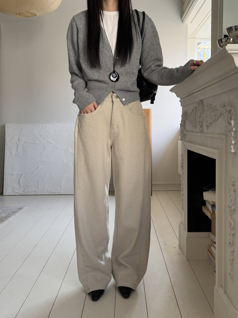 I'm here - Korean Women Fashion - #momslook - 647 Fleece Cotton Curve Jeans - 6