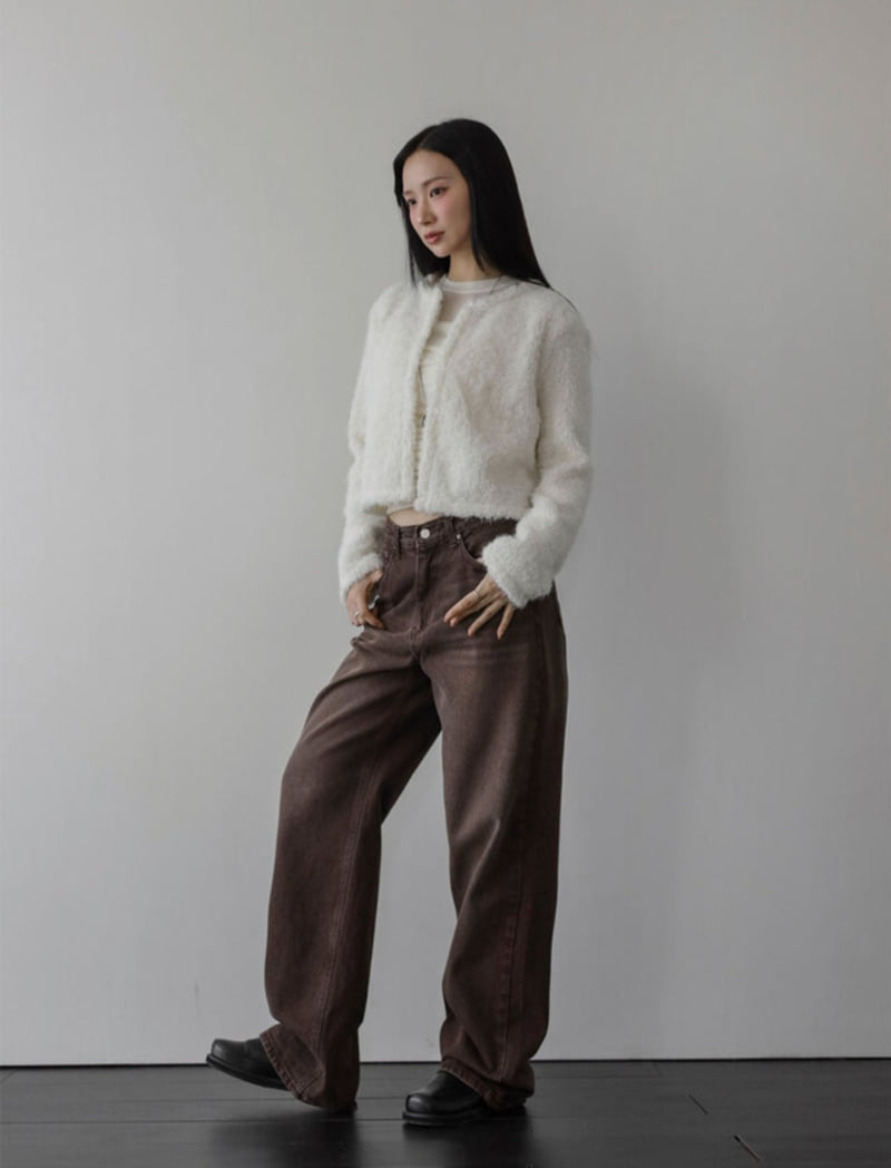 I'm here - Korean Women Fashion - #pursuepretty - 864 Vintage Denim Pants - 5