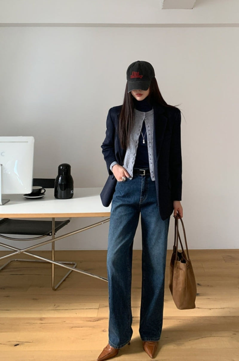 I'm here - Korean Women Fashion - #pursuepretty - 900 Corduroy Denim Pants - 3