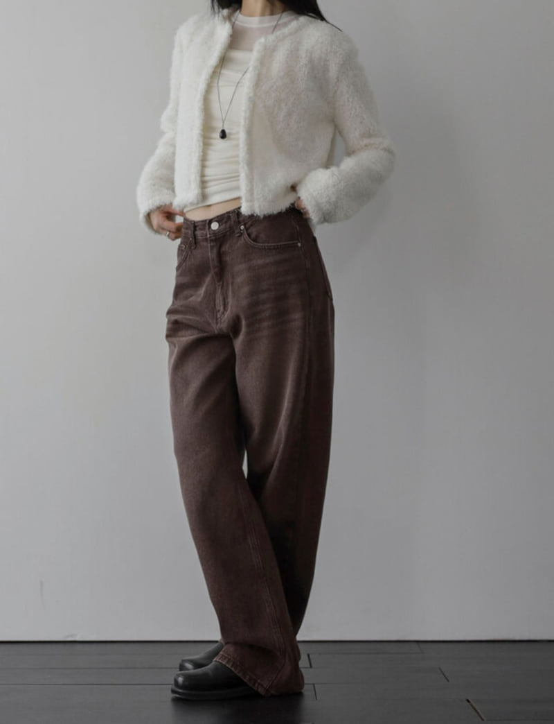 I'm here - Korean Women Fashion - #romanticstyle - 864 Vintage Denim Pants - 7