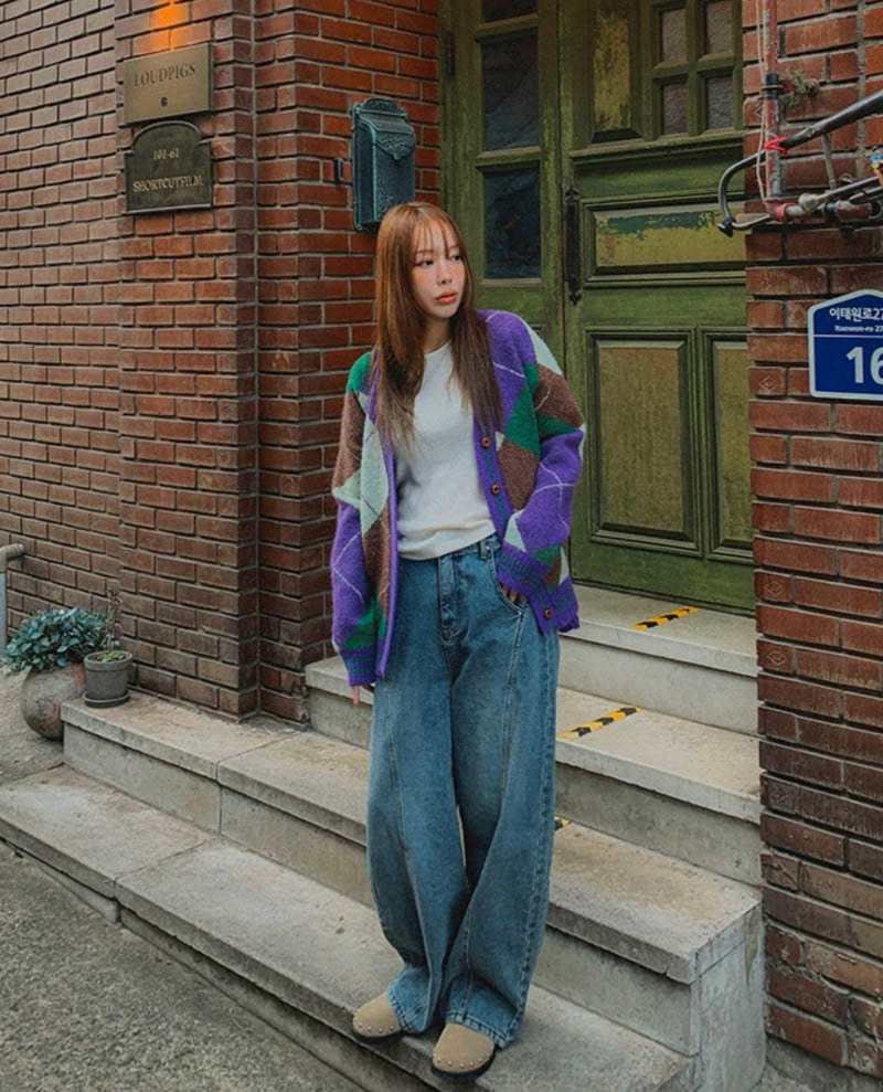I'm here - Korean Women Fashion - #romanticstyle - 895 Panel Round Wide Pants - 2