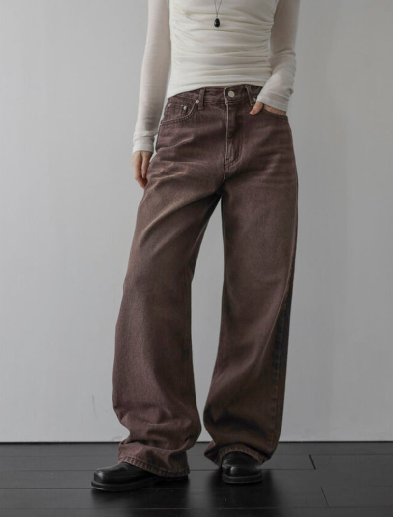 I'm here - Korean Women Fashion - #thatsdarling - 864 Vintage Denim Pants - 9