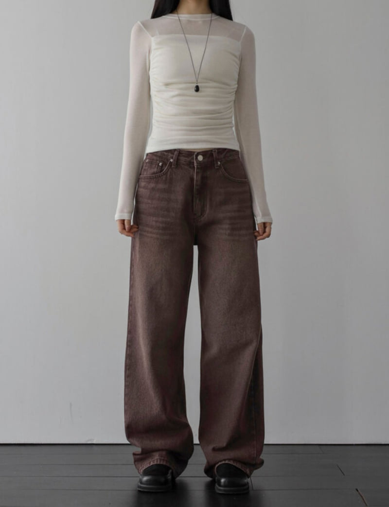 I'm here - Korean Women Fashion - #vintageinspired - 864 Vintage Denim Pants - 3