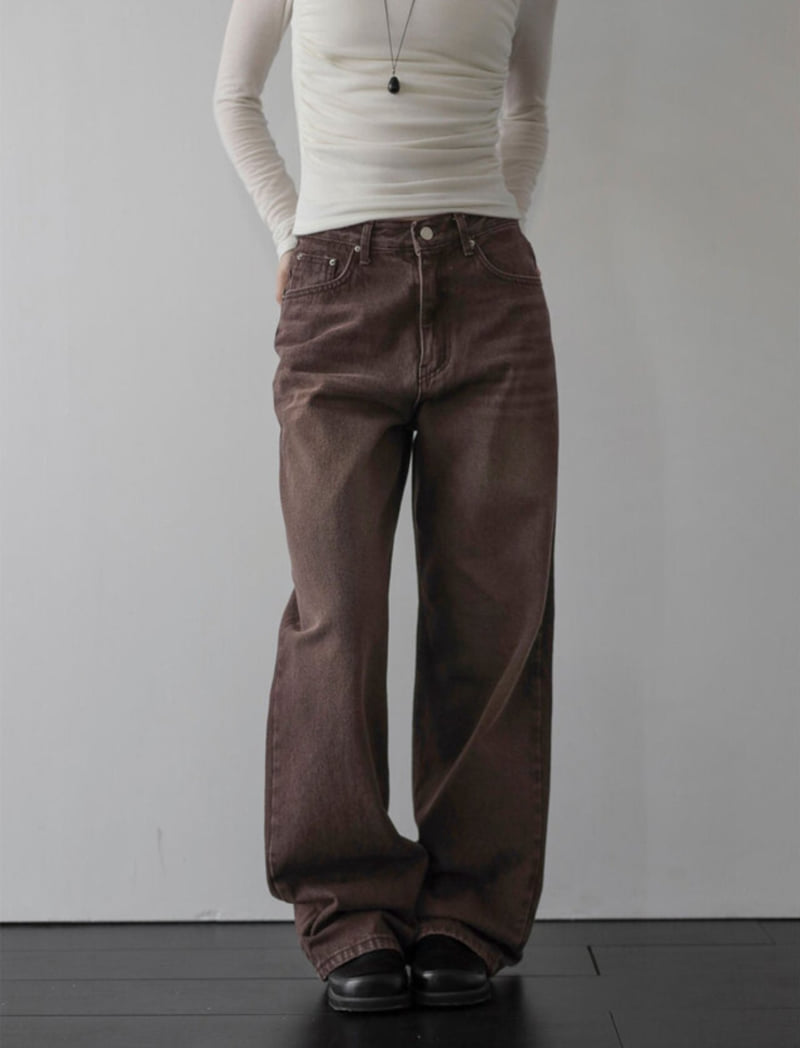 I'm here - Korean Women Fashion - #vintageinspired - 864 Vintage Denim Pants - 4