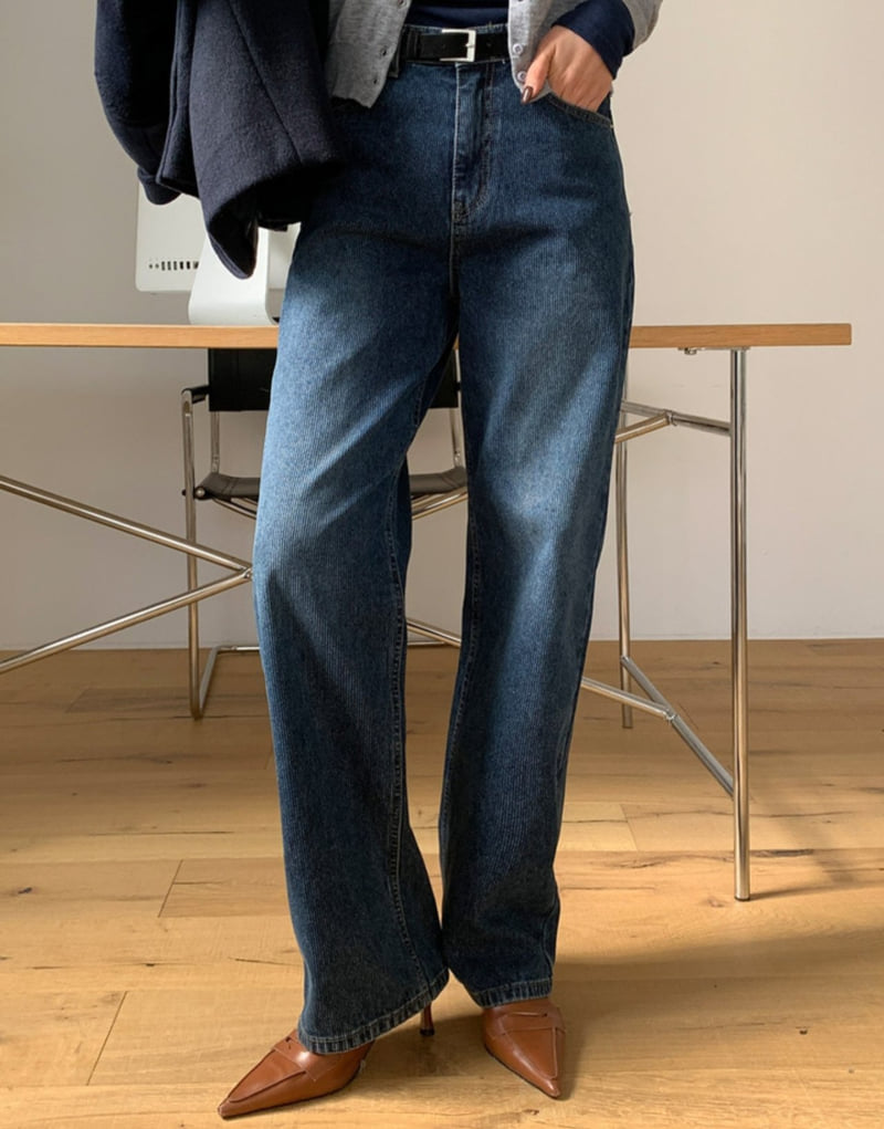 I'm here - Korean Women Fashion - #vintagekidsstyle - 900 Corduroy Denim Pants - 2