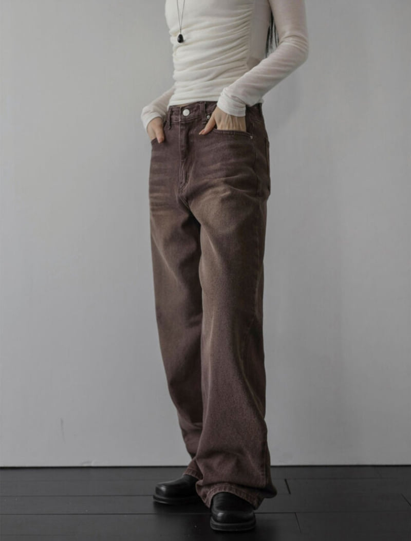 I'm here - Korean Women Fashion - #womensfashion - 864 Vintage Denim Pants - 2