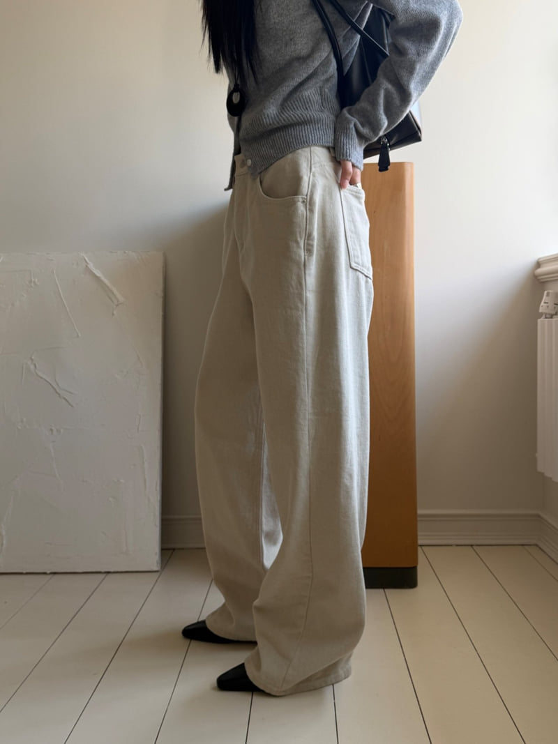 I'm here - Korean Women Fashion - #womensfashion - 647 Fleece Cotton Curve Jeans - 3