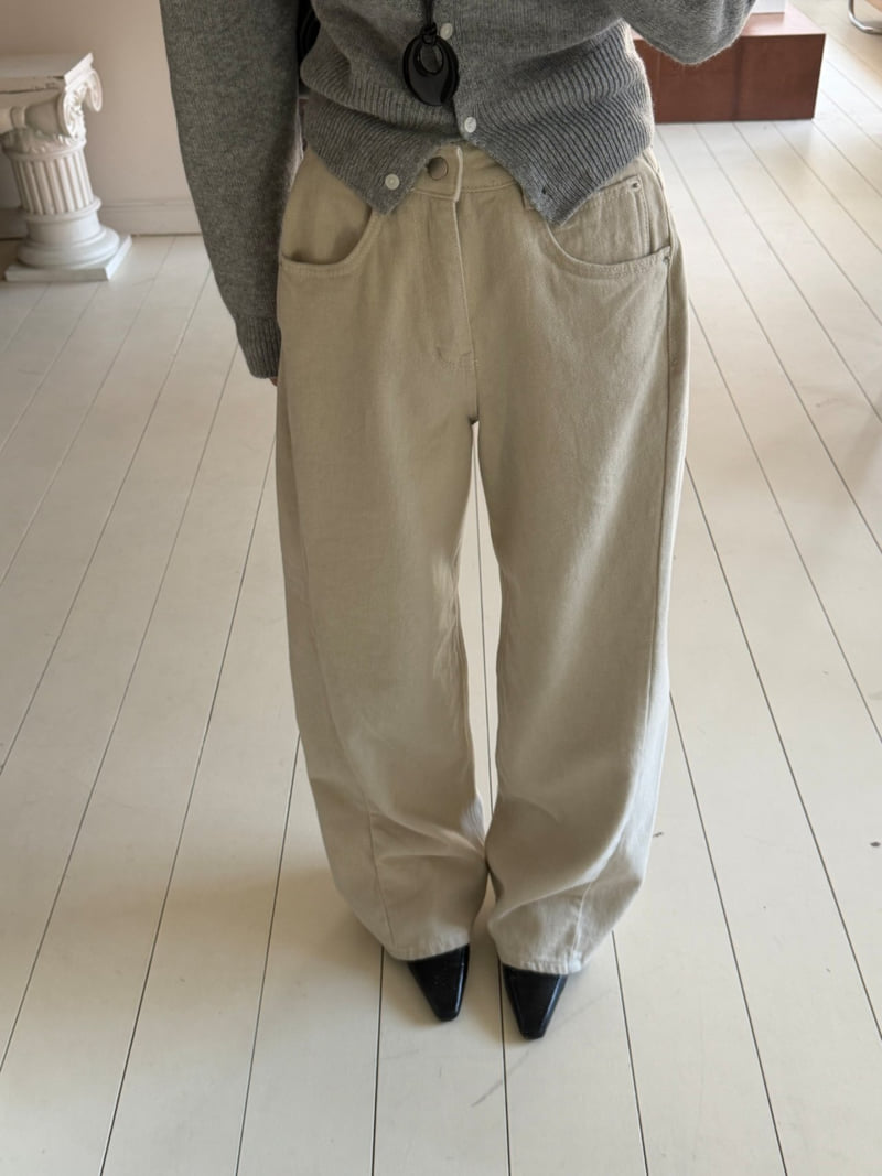 I'm here - Korean Women Fashion - #womensfashion - 647 Fleece Cotton Curve Jeans - 7