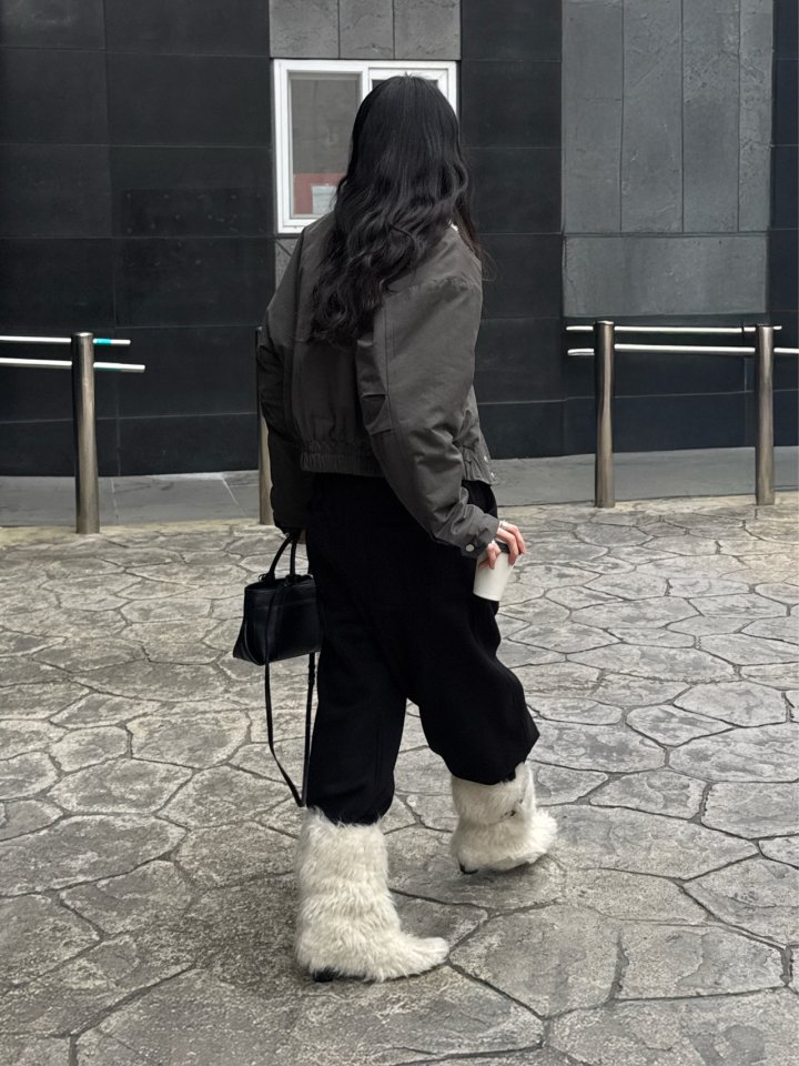 Inssense - Korean Women Fashion - #momslook - Denim Waist Layered Sweat Pants - 7