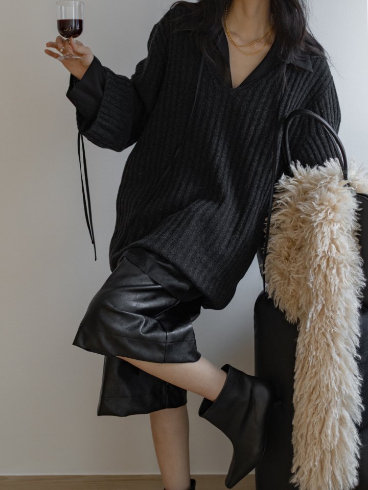 Inssense - Korean Women Fashion - #momslook - Belted Bermuda Trousers - 2