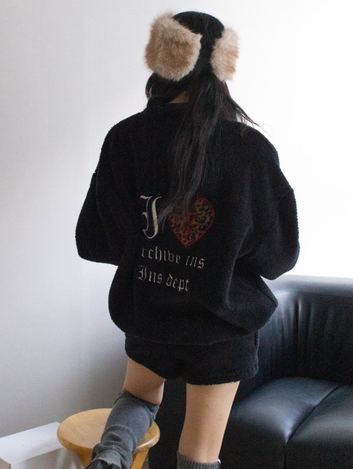 Inssense - Korean Women Fashion - #momslook - Teddy Fleece Cozy Drawstring Shorts - 3