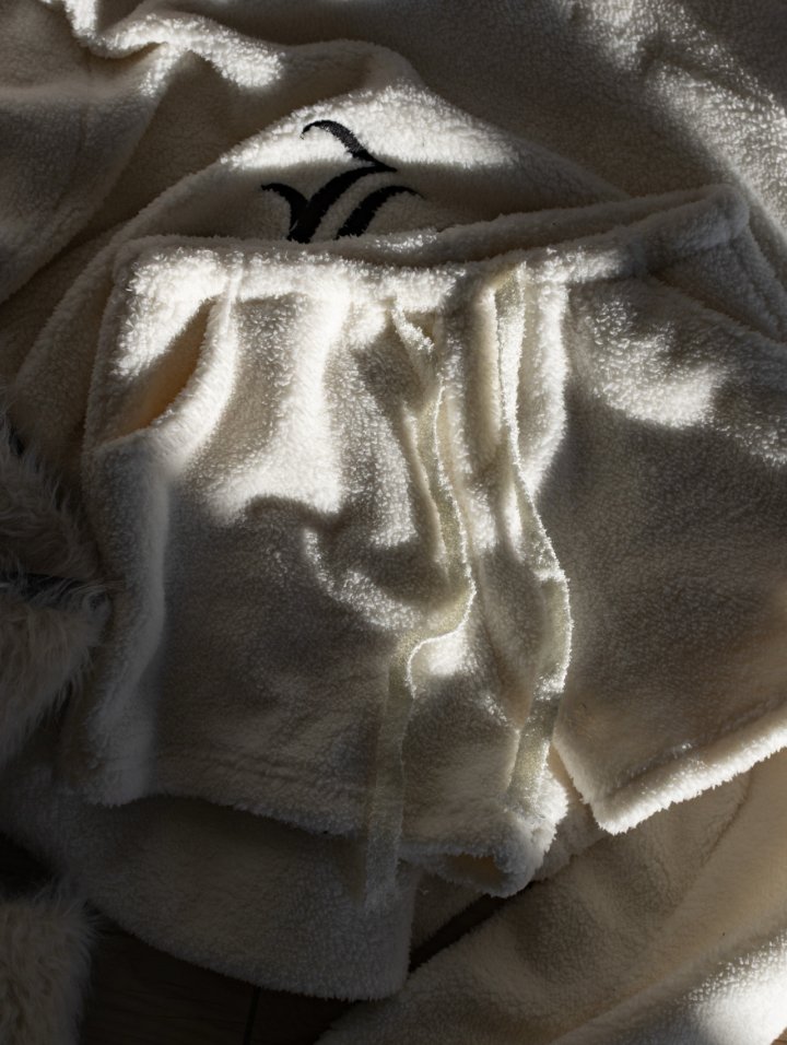 Inssense - Korean Women Fashion - #momslook - Teddy Fleece Cozy Drawstring Shorts - 11