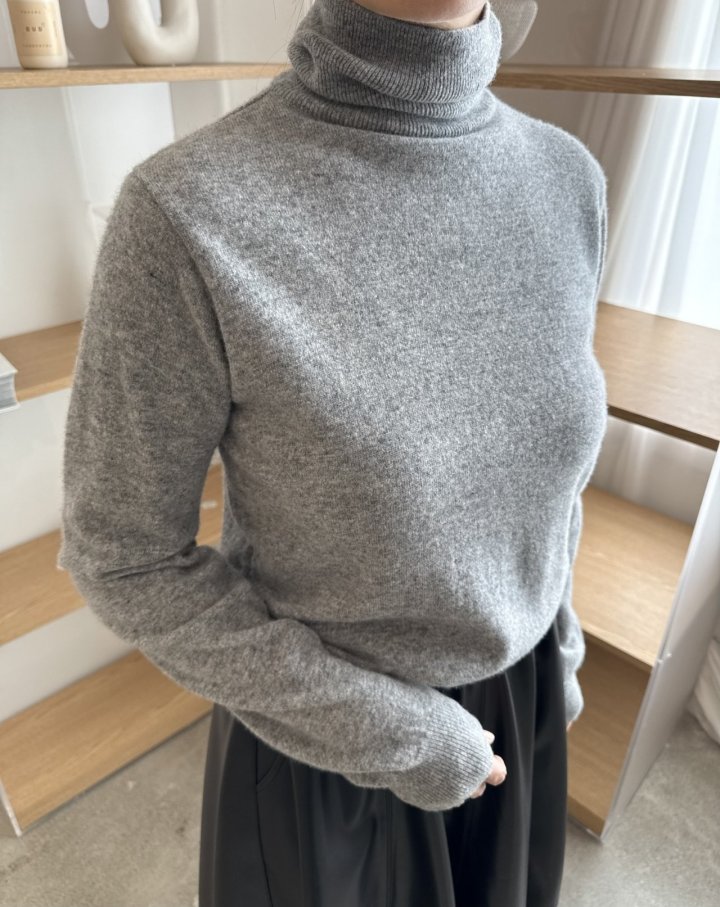 Janie - Korean Women Fashion - #vintagekidsstyle - Essential Turtleneck Tee - 3