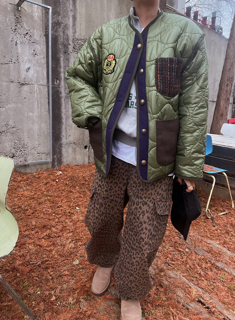 Lagrass - Korean Women Fashion - #momslook - Leopard Pocket Pants - 8