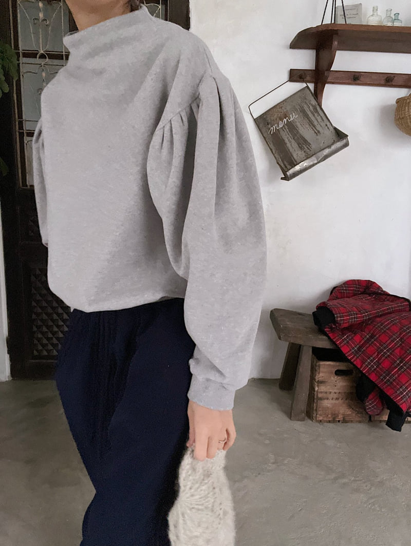 Lagrass - Korean Women Fashion - #momslook - Puff Sweatshirt - 11