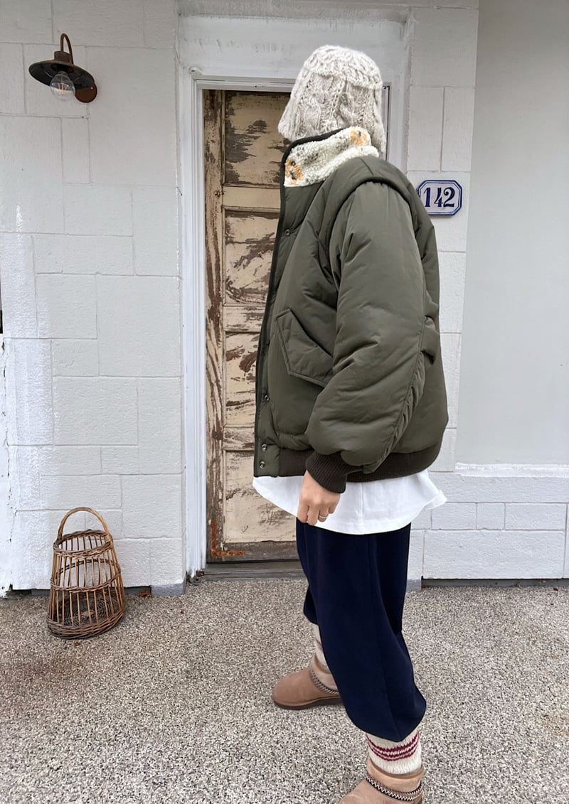 Lagrass - Korean Women Fashion - #momslook - Looney Soft Padding Jacket - 8